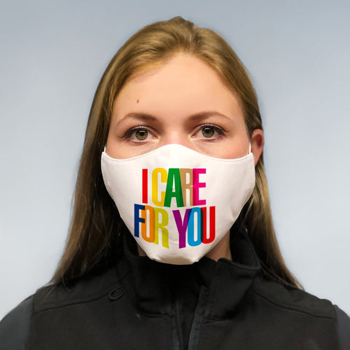 solidarity mask -  I CARE FOR YOU